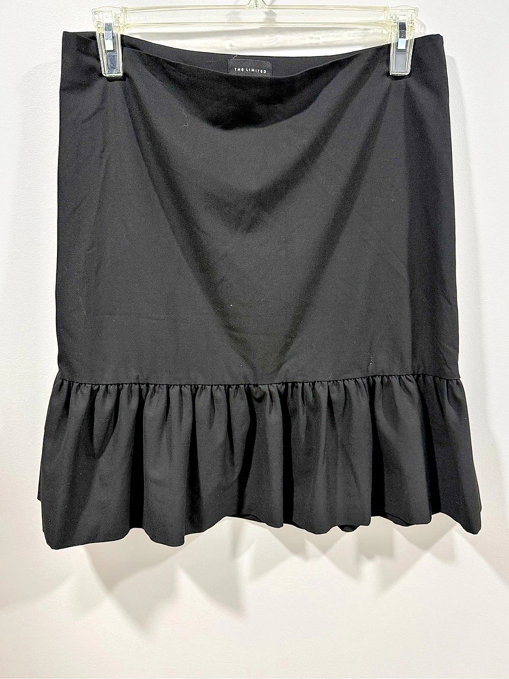The Limited Black Ruffle Skirt Size 10